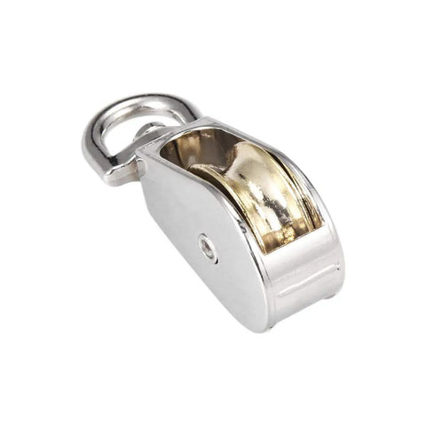 1 Inch Lifting Crane Swivel Hook Pulley Block Set In Zinc Alloy Single Wheel Hanging Wire Tow Pulley For Indoor Outdoor Use Beefy Heavy Duty Rigging Gear 3 Pack, zinc alloy pulley block