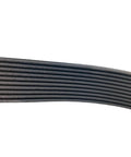 Top Shelf Heavy Duty Ribbed Drive Belt For Industrial Planers And Treadmills, Slap On Direct Fit For 360J 370J Units, Built Tough For Embroidery Machines And Tire Balancers, Killer Durability V Rubber view of ribbed surface.