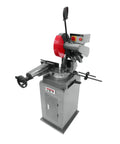 Heavy Hitter 12 Inch Abrasive Cut Off Saw With Five Horsepower Motor And Three Phase 230 460 Volt Power Build and smooth operator feel, showing side view.