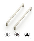 Solid 7.5 Inch Square Cabinet Handles Set Of 30 In Brushed Nickel For Drawers And Kitchen Cabinets Durable Hardware Easy Install Anti-Fingerprint