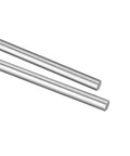 8mm By 150mm Linear Motion Shaft For CNC Machines And 3D Printers, 4 Pack Steel Rods, close-up of two steel guide rods
