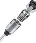 4 Pcs 1/4 Inch Shank Router Collet Extension Set With Chuck Converter Adapter Plus Wrench Spanner For Woodworking Power Tool Accessory Kit components.