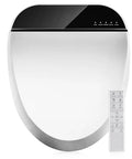 Straight Up Premium Electric Heated Bidet Toilet Seat For Round Toilets Featuring Turbo Wash And Quick Air Dry Plus Triple Warmth Settings with wireless remote.