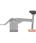 Side view of Stainless Steel Toggle Clamp With Antislip Rubber Tips Arrow Storage Case Hold Down Clamps For 35mm Hinges Woodworking Jigs Fixtures