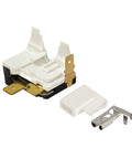 Direct Replacement Overload Relay Protector For Samsung Refrigerator DA34 00004D, shown disassembled with components visible.
