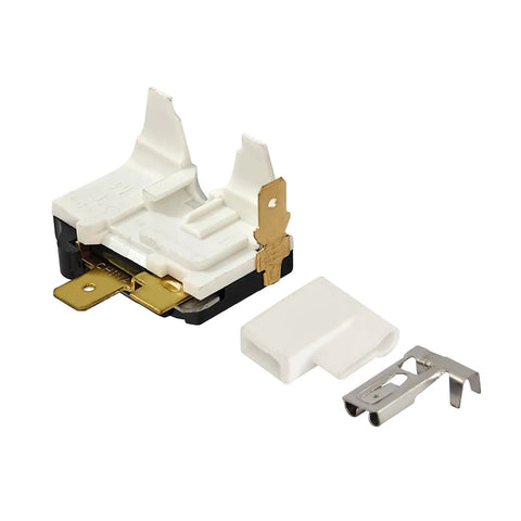 Direct Replacement Overload Relay Protector For Samsung Refrigerator DA34 00004D, shown disassembled with components visible.