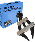 Heavy Duty Roller Chain Connector Puller Holder Tool For Chain Sizes 25 35 40 41 50 60, Ultra Durable Carbon Steel Build