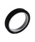 Heavy Duty Black Shading Tape For 3D Printers, Straight Up The Real Deal At 15 Mm By 50 Meters, rolls in a close-up view on a white background.