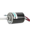 Top Tier 30W PM DC Electric Motor At 24 Volts And 7000 RPM With Copper Windings, compact design and visible wiring for easy integration.