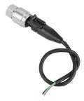 Stainless Steel G1/4 Pressure Transducer Sensor With 5V Output And 0.5-4.5V Or 0-5V Signal, Wide Range 0-100 PSI, shown with wiring