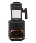 Electric Coffee Bean Roaster Machine For Home Kitchen Using 1500W Motor And Quick Heat Function with digital controls and glass chamber.
