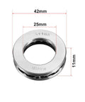 Thrust Ball Bearings 25mm By 42mm By 11mm Chrome Steel ABEC3 Single Row Set Of 2 with dimensions displayed
