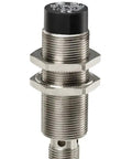 Inductive Proximity Sensor Flush Mount 18 mm Metal Barrel With 3-Wire DC PNP Wiring Normally Open NO Output M12 Micro-Connector Light Industrial Metal Detection For Counting And Monitoring In Easy Install Setup, 18 mm metal body