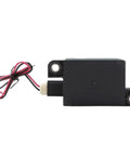 Heavy Duty High Voltage DC Contactor Built Tough With Ceramic Seals Goes Hard Against Heat While Running Like Butter For ESS EV Chargers Solar And Grid Jobs Using 24V Coil UL Listed - black with wires.