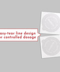 62mm Aluminum Foil Seal Lids for Nespresso Vertuo Pods, Food Grade, showing easy-tear line for smooth insertion and reliable barcode reading.