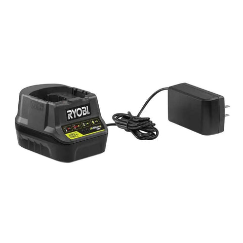 Cordless 18 Volt P306 Glue Gun Kit With 2 Batteries And Charger Bulk Packaged No Retail Box showing charger and adapter