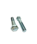 M6 1.0 Metric Hex Cap Screws Bolts 30mm Length Zinc Grade 10.9 lying side by side with smooth threads and hex heads