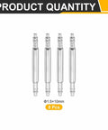 Straight Up Premium Stainless Steel Watch Spring Bars 10Mm Wide With 1 5Mm Thickness 8 Piece Kit silver tone double flange pins.