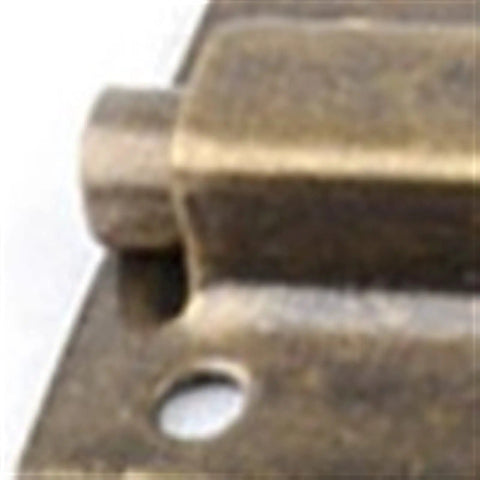 Close-up of WUUWCHODC Solid Stainless Steel Sliding Gate Safety Snap Latch with a bronze finish and mounting hole.