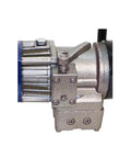 Close-up view of Heavy Duty Portable Electric Rebar Bender For 5/8 Inch Steel Rod And Pipe Tube Bending Tool connection.