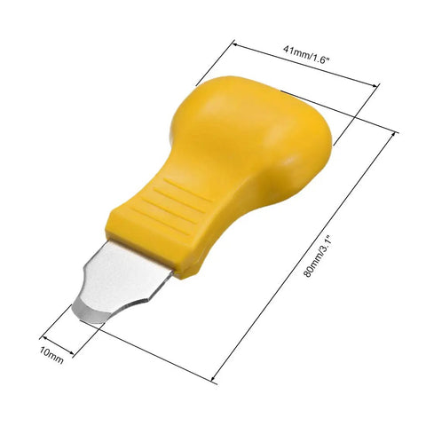 Watch Back Cover Remover Tool Case Opener Pry For Battery Replacement, Durable Stainless Steel And Plastic, 80mm Length
