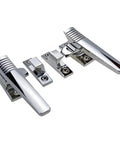 Durable Zinc Alloy Handle Lock For Kitchen Cabinets And Cabinet Hardware Upgrades Left Orientation 1 Piece Smooth Latch Action
