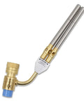 Double Head Gas Torch For MAPP Tank With Two Stainless Steel Heads, Dual Flame Burner, Higher Heat Output, 360 Degree Swivel