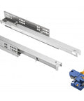 3D Adjustable Soft Close Full Extension Drawer Slides, Undermount Ball Bearing Runners, 250mm, Zinc Plated Steel, with Mounting Clips