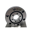 Rock Solid Cross Roller Bearing Rings RU42 RU42UU RU42UUCC0 Heavy Duty Slewing Component close-up view with central hole and mounting holes.