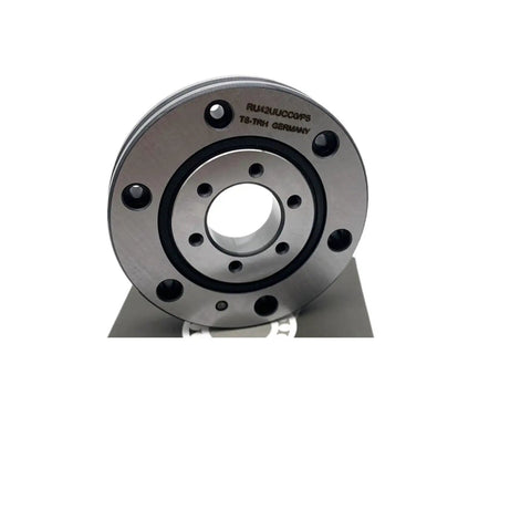 Robust Cross Roller Bearing Ring Ru42 Ru42Uu Ru42Uucc0 showcasing steel construction with mounting holes for easy installation.