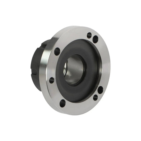 Get That Heavy Duty ER40 Collet Chuck With 100mm Diameter And ER Wrench For Rock Solid CNC Milling Lathe Accuracy Plus High Hardness Steel Construction showing a close-up of the collet chuck.