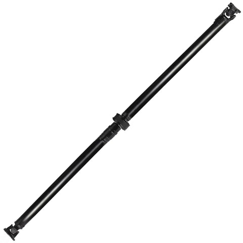 Heavy Duty Rear Driveshaft Propeller Shaft Assembly For Nissan Rogue 2008 To 2015 Awd, black steel, straight bolt-on design.