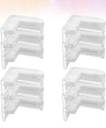 Safe Corner Protectors For Furniture With Double Sided Adhesive Tape 30 Pack PVC Corner Bumpers set in four stacks