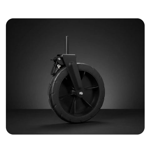 Heavy Duty 7 Inch Cart Wheel With Bearing And Frame, All Terrain Silent Wheel, rugged rubber construction, impact resistant