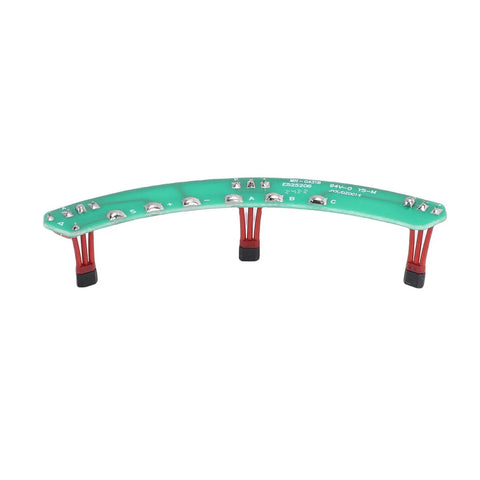 Top Shelf Premium Drop Dead Reliable Plug And Play Hall Sensor Module For Electric Scooter Motor Upgrade smooth green PCB with red connectors.