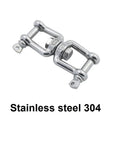 Slick 2 Pack Jaw And Jaw Anchor Swivels Crafted From Tough 304 Stainless Steel For Outdoor Jobs. Heavy-duty swivel hook with smooth rotation.