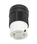 Heavy Duty NEMA L14-30R Twist Locking Generator Adapter 30A 125 And 250 Volts Four Prong Receptacle For Generators Transfer Switches Welding Equipment RVs Trailers And Campers UL Listed black and white connector