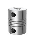 Heavy Duty Aluminum Clamping Shaft Coupler For Step Motors 4 6mm Bore Sizes With Elastic Winding Design and flexible motion transfer.