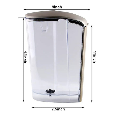 Brushed Gold 75 Oz Water Reservoir With Lid For Keurig K-Elite K90 Coffee Maker Replacement Part, Easy Refill No Mess, Hand Wash Only, Fits Keurig Coffee Machines