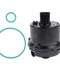 Premium Coolant Water Pump Motor Drop In Replacement For Tesla Model 3 Sedan Electric Bev 2017 To 2022, black motor with two gaskets.