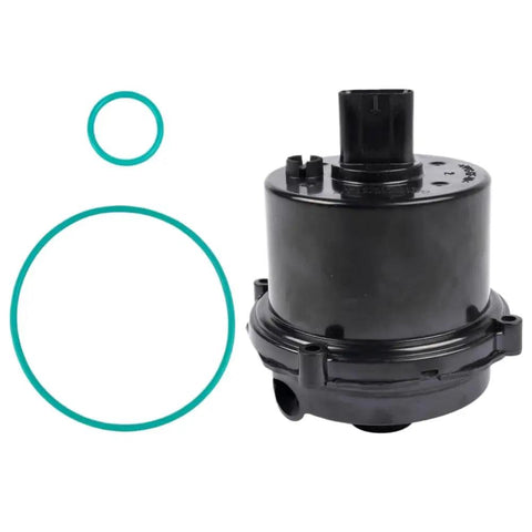 Premium Coolant Water Pump Motor Drop In Replacement For Tesla Model 3 Sedan Electric Bev 2017 To 2022, black motor with two gaskets.