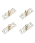 4PCS 8mm Sliding Door Locator Single Axis Anti Sway Guides With Roller Lower Guide Block Alloy Construction For Wooden Doors Glass Sliding Doors Wardrobe Doors Durable High Quality, showing compact metal guides with rollers