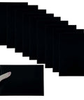Premium Black Anodized Aluminum Sheets 5x7 Inch One Thirty Second Inch 0.8mm Corrosion Resistant Plates for Laser Engraving 10 Pack