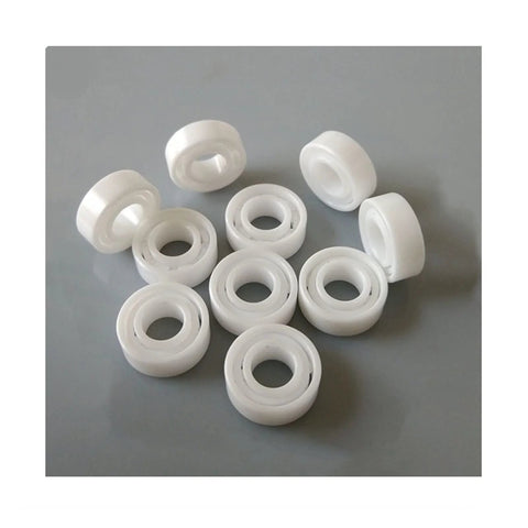 10 Pcs 623 Fishing Reel Bearing ABEC 9 3x10x4mm Zirconia ZrO2 Full Ceramic Ball Bearings on gray surface