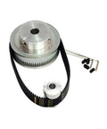 Timing Belt Pulley Kit For 3M System With Durable Aluminum 50 Tooth Large Pulley And 25 Tooth Small Pulley 12mm And 8mm Bores