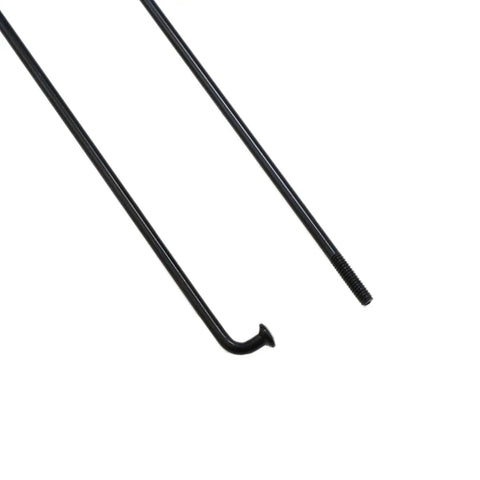 260 Mm Stainless Steel Bicycle Spokes Set 14G Black Spokes For 26 Inch Mountain And Road Bikes With 14 Mm Spoke Caps 12 Pieces Durable