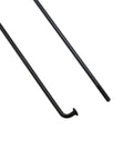 Close-up of Stainless Steel Bike Spokes 270Mm 10.6 Inch 14G Black for mountain and road bikes, showing detail of spoke end and threading.