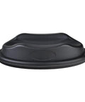Front view of Front Wheel Riser Block for Indoor Bike Trainers and Stationary Bikes Keeps Front Wheel Stable Prevents Slippage During Turbo Workouts Lightweight Plastic Stand for Home Cycling Sessions.