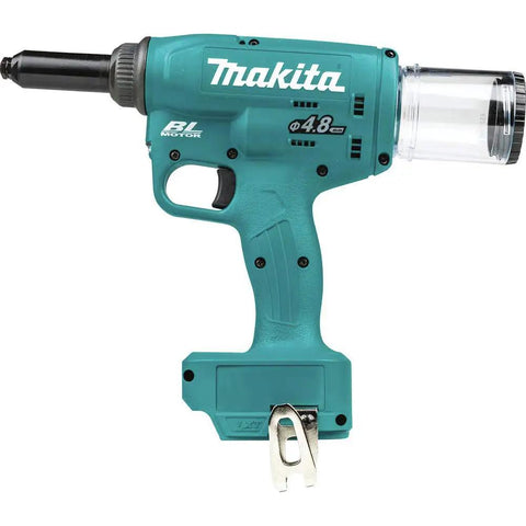 Pro Grade 18V Brushless Cordless Riveter With Serious Pulling Force Sets Aluminum And Steel Rivets Instantly, side view
