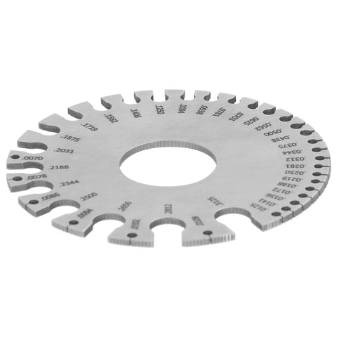 Round Hole Diameter And Thickness Gauge For Woodworking Welding And Machining Quick On Point Drill Bit Sizing Tool Pro Grade